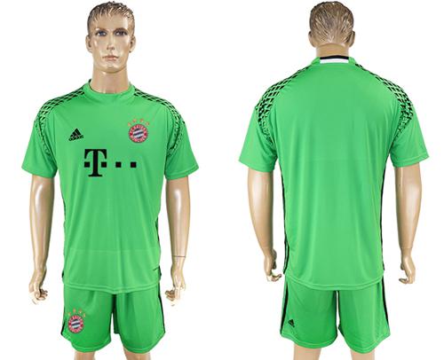 Bayern Munchen Blank Green Goalkeeper Soccer Club Jersey